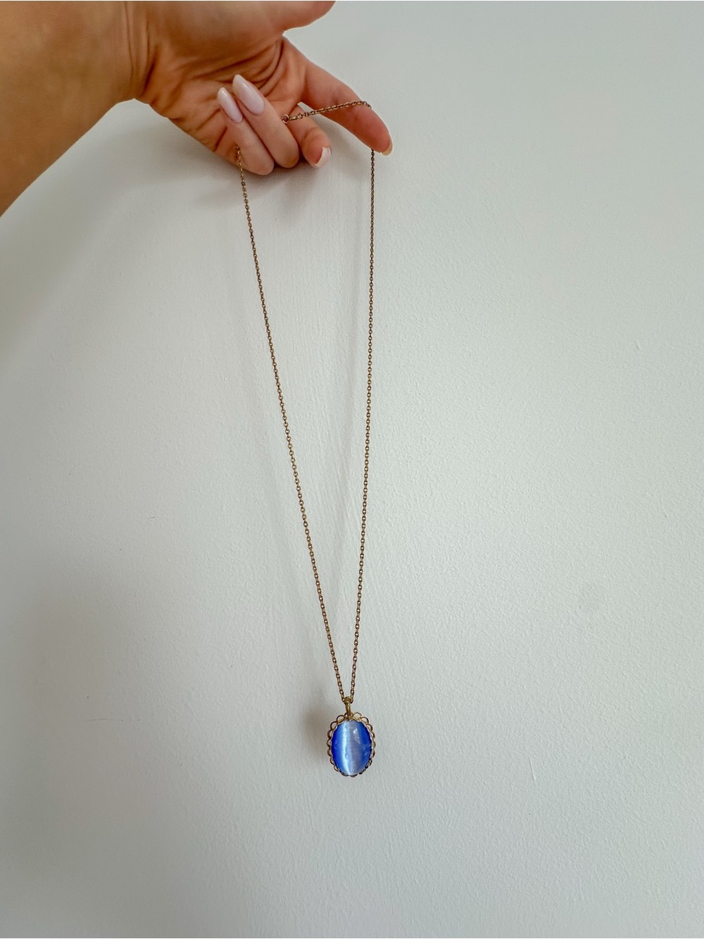 Blue Tigers Eye Necklace